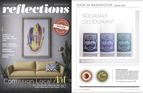 SodaWax in March 2018 edition of Reflections Magazine